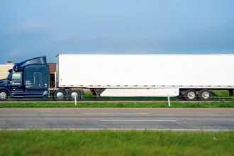 Autonomous trucks on Texas highways operating without human drivers in 2025.