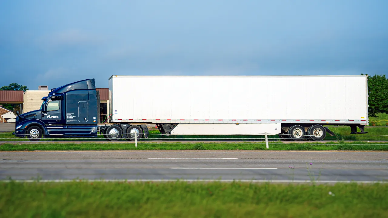 Autonomous trucks on Texas highways operating without human drivers in 2025.