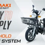 Komaki Electric CAT 2.0 eco electric utility scooter for city commuting.