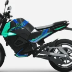 Electric motorcycle by Oben Electric with LFP batteries in Bengaluru, India.