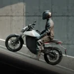 Ola Electric Roadster motorcycle front view in black color