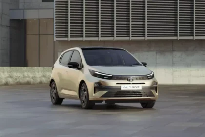 Tata Altroz EV electric hatchback showcasing modern design and eco-friendly features.