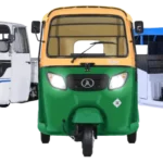 Three images of Atul Auto vehicles showcasing design and features.