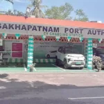 Electric car charging stations at Visakhapatnam Port supporting green energy