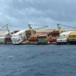 Ship MSC Elsa-3 sinking near Kerala coast due to container misloading and instability.